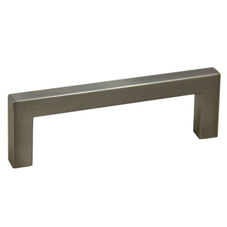 Crown 4-1/4" Modern Square Cabinet Pull with 3-3/4" Center to Center Satin Nickel Finish CHP87226SN